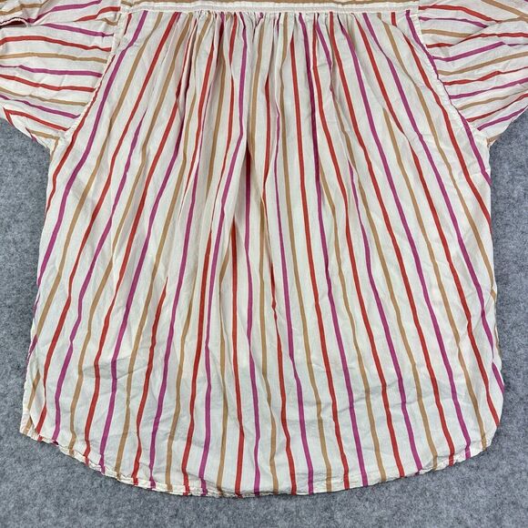 Pilcro Anthropologie Painter Buttondown Shirt Top Womens S Striped Oversized - Picture 8 of 13
